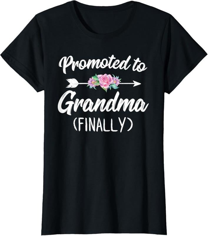 100% Cotton Promoted To Grandma Finally Shirt Soon To Be Grandma T-Shirt Hoodie, Sweatshirt | WearSparks.com