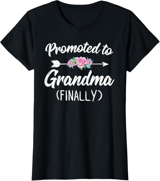 100% Cotton Promoted To Grandma Finally Shirt Soon To Be Grandma T-Shirt Hoodie, Sweatshirt | WearSparks.com