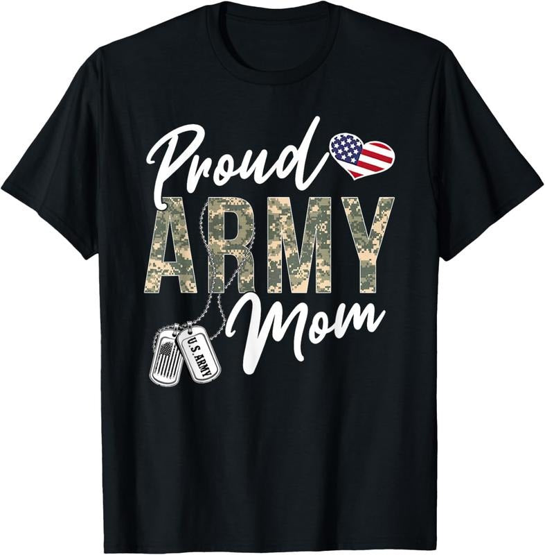 100% Cotton Proud Army Mom Army Graduation Mom US Army Mom Gifts T-Shirt Hoodie, Sweatshirt | WearSparks.com