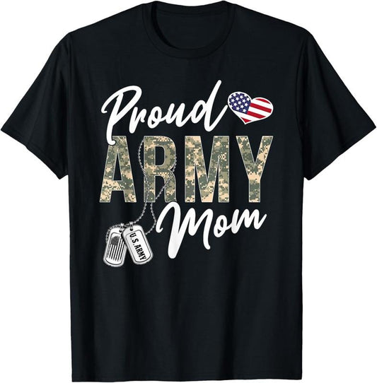 100% Cotton Proud Army Mom Army Graduation Mom US Army Mom Gifts T-Shirt Hoodie, Sweatshirt | WearSparks.com