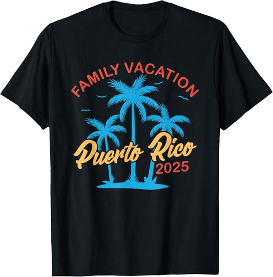 100% Cotton Puerto Rico 2025 Family Vacation T-Shirt Hoodie, Sweatshirt | WearSparks.com