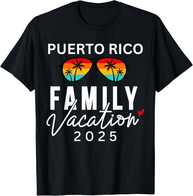 100% Cotton Puerto Rico Family Vacation 2025 Beach Summer Trip Matching T-Shirt Hoodie, Sweatshirt | WearSparks.com