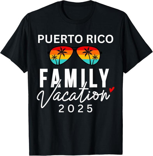 100% Cotton Puerto Rico Family Vacation 2025 Beach Summer Trip Matching T-Shirt Hoodie, Sweatshirt | WearSparks.com