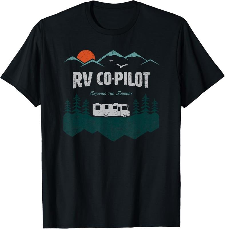 100% Cotton RV Co-Pilot Camping Motorhome Travel Vacation Gift T-Shirt Hoodie, Sweatshirt | WearSparks.com