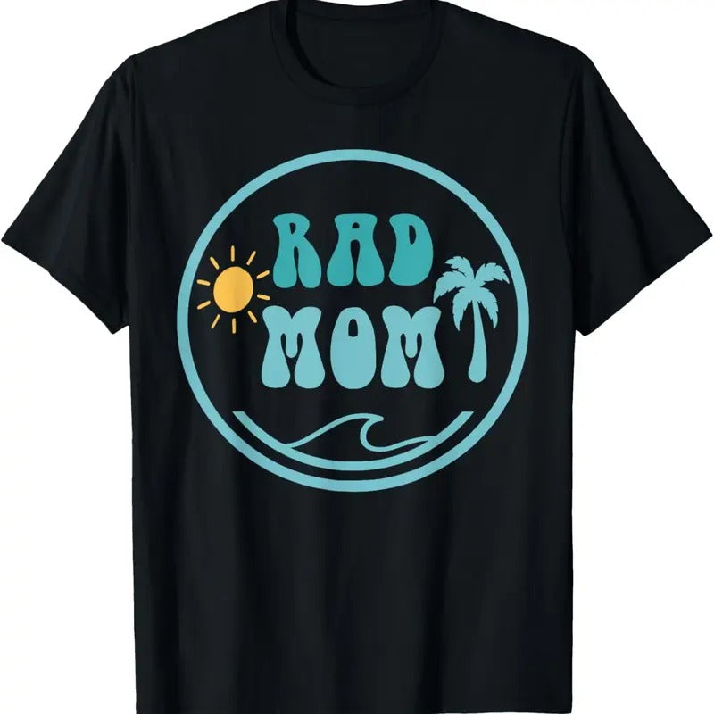 [100% Cotton]Rad Mom The Big One 1st Birthday Surf Family Matching T-Shirt Hoodie, Sweatshirt | WearSparks.com