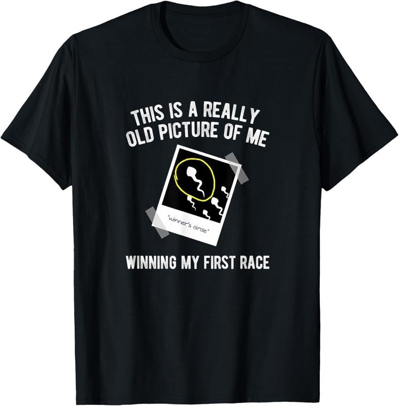 100% Cotton Really Old Picture Of Me First Race, Funny Saying Gag Gift T-Shirt Hoodie, Sweatshirt | WearSparks.com