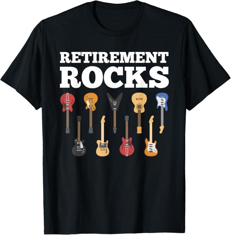 100% Cotton Retirement Rocks Guitar Player Funny Guitarist Humor Outfit T-Shirt Hoodie, Sweatshirt | WearSparks.com