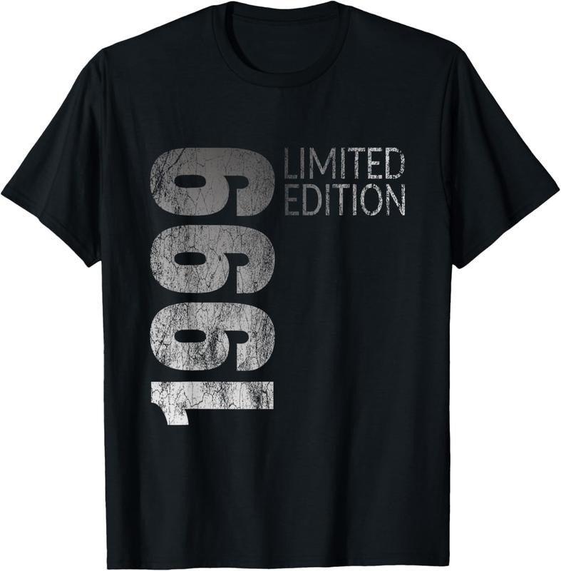 100% Cotton Retro 25 years old men gift 25 birthday gift for women T-Shirt Hoodie, Sweatshirt | WearSparks.com
