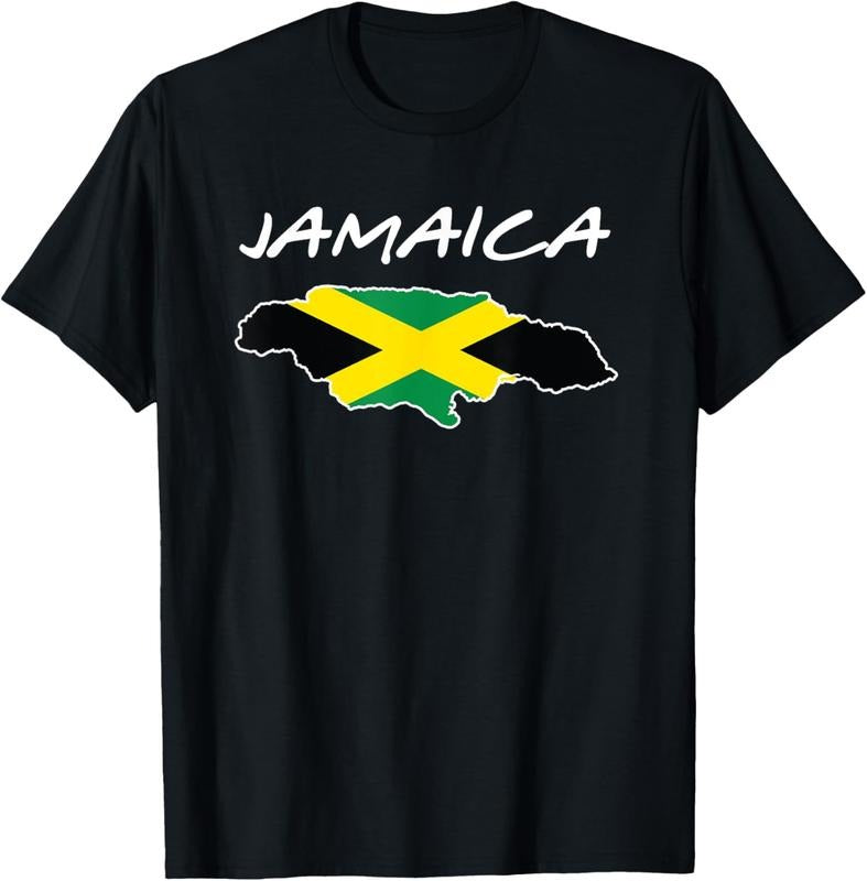 100% Cotton Retro Jamaica Flag Jamaican Island Travel Vacation Souvenir T-Shirt Hoodie, Sweatshirt | WearSparks.com