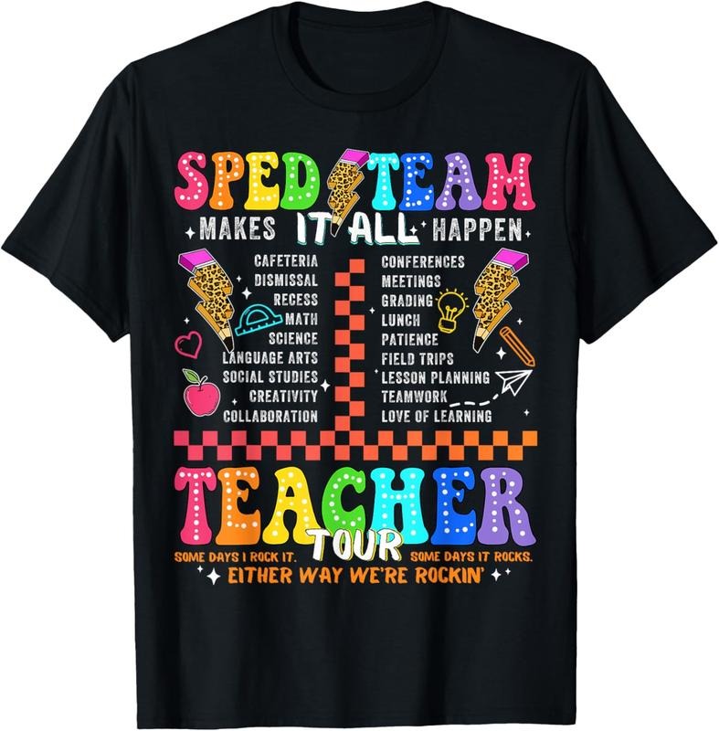 100% Cotton Retro Teacher Tour Special Education Funny SPED Teacher T-Shirt Hoodie, Sweatshirt | WearSparks.com