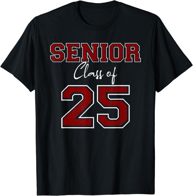 [100% Cotton]SENIOR 2025 - CLASS OF 2025 SENIOR - MAROON GRADS OF 25 7 T-Shirt Hoodie, Sweatshirt | WearSparks.com