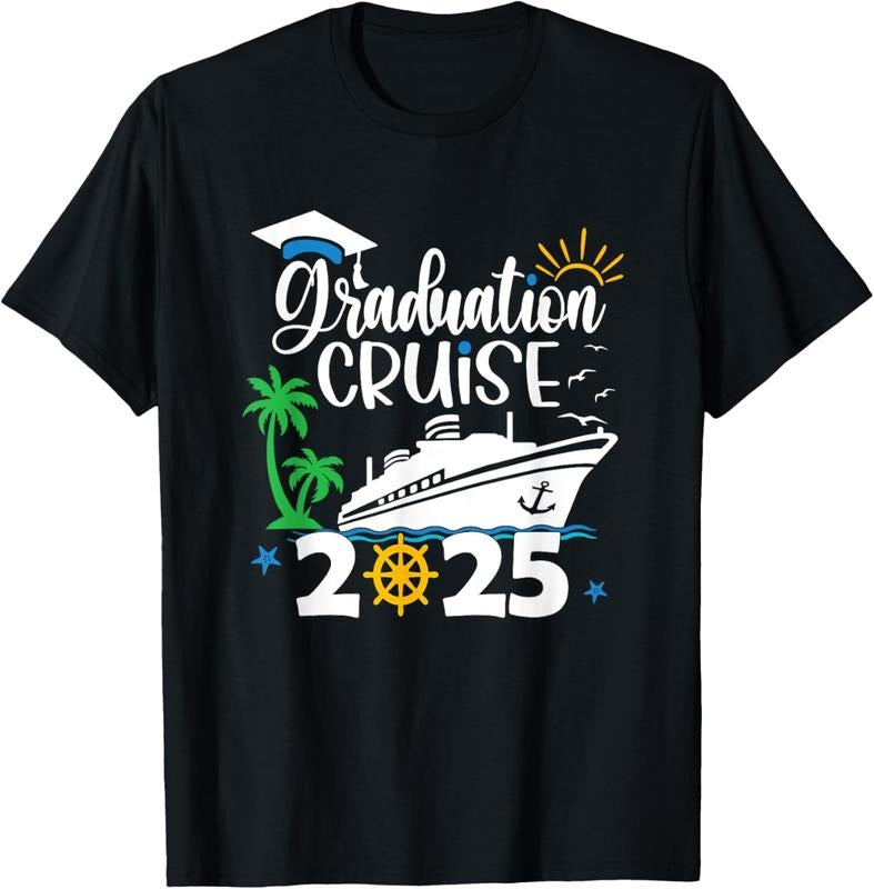 100% Cotton Senior Graduation Trip Cruise 2025 Aw Ship Party Cruise T-Shirt Hoodie, Sweatshirt | WearSparks.com