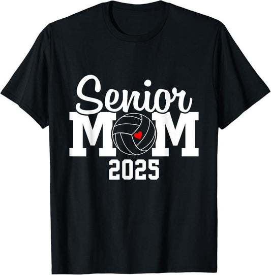100% Cotton Senior Mom Class Of 2025 Volleyball Mom Graduation Senior 25 T-Shirt Hoodie, Sweatshirt | WearSparks.com