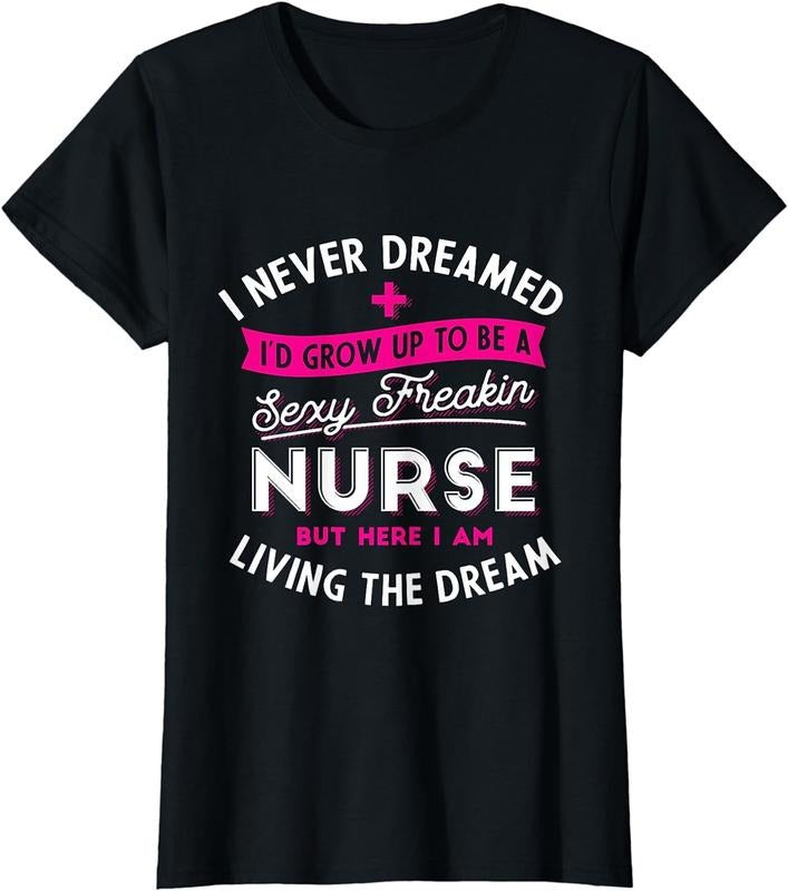 [100% Cotton]Sey Nurse - Funny Nursing & RN Graduation Gifts T-Shirt Hoodie, Sweatshirt | WearSparks.com