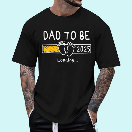 [100% Cotton Shirt] Dad To Be 2025 Dad est 2025 Daddy To Be Promoted to Daddy Unisex T-Shirt Hoodie, Sweatshirt
