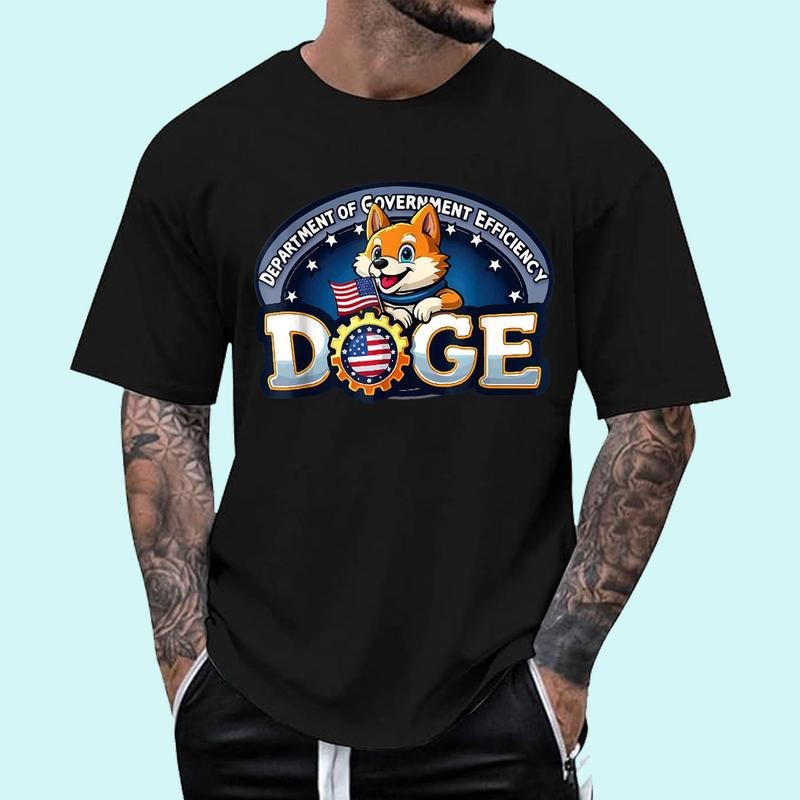 [100% Cotton Shirt] Funny DOGE D.O.G.E Crypto Meme Department of Government Efficiency Unisex T-Shirt Hoodie, Sweatshirt