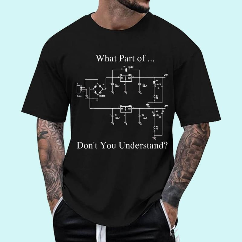 [100% Cotton Shirt] Funny Engineering Shirt Black Small Classic Fit Crew Collar Modern Unisex T-Shirt Hoodie, Sweatshirt