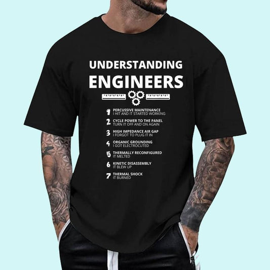 [100% Cotton Shirt] Understanding Engineers Funny Sarcastic Engineering Gift Unisex T-Shirt Hoodie, Sweatshirt
