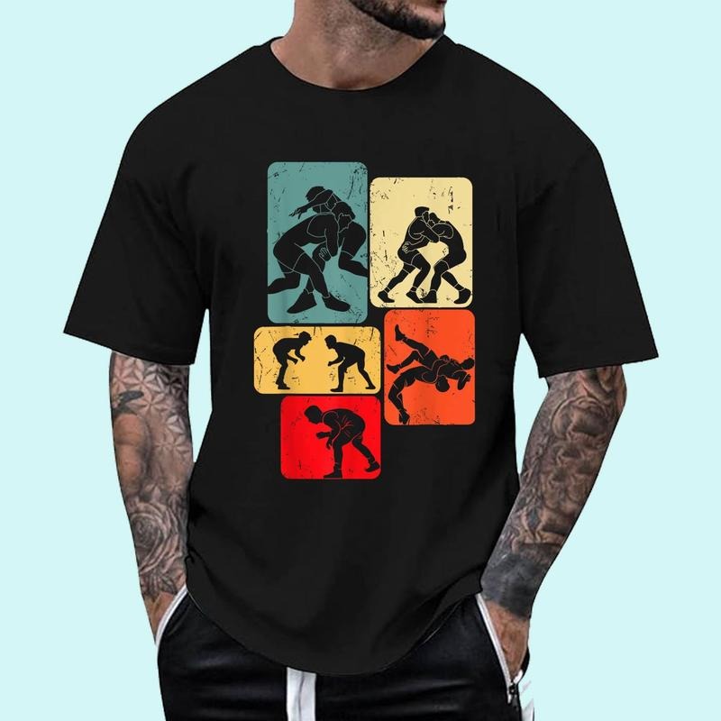 [100% Cotton Shirt] Wrestling Wrestler Men Boys Unisex T-Shirt Hoodie, Sweatshirt | WearSparks.com