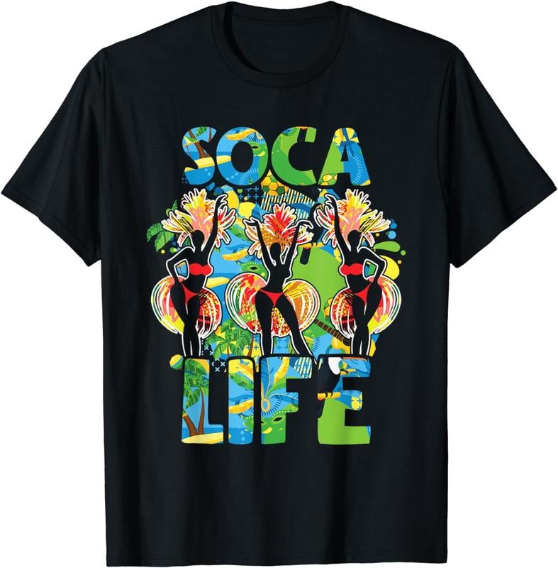 [100% Cotton]Soca Life Funny Carnival Party Graphic T-Shirt Hoodie, Sweatshirt | WearSparks.com