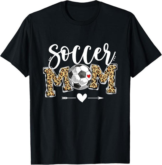 100% Cotton Soccer Mom Leopard Funny Soccer Mom Shirt Mother's Day T-Shirt Hoodie, Sweatshirt | WearSparks.com