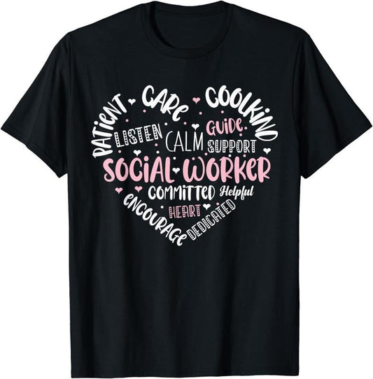 [100% Cotton]Social Worker Social Work Caseworker Public Work Love T-Shirt Hoodie, Sweatshirt | WearSparks.com