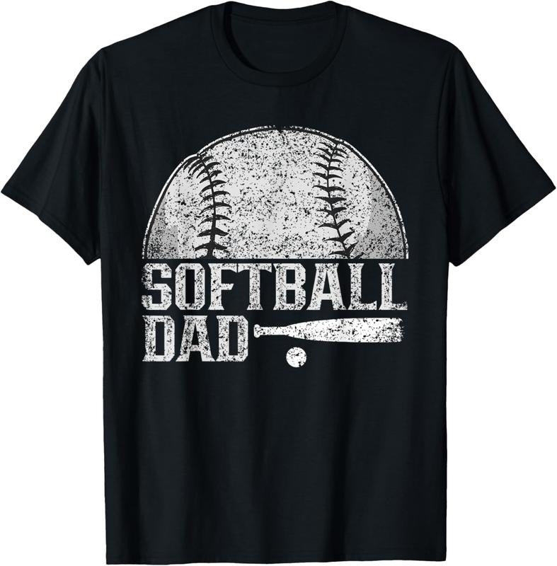 100% Cotton Softball Dad Hobby Lover Player Softballer Softball Father T-Shirt Hoodie, Sweatshirt | WearSparks.com