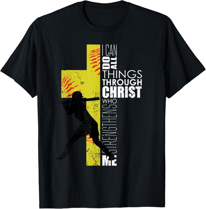 100% Cotton Softball Gifts Players Teen Girls Women Christian Religious T-Shirt Hoodie, Sweatshirt | WearSparks.com