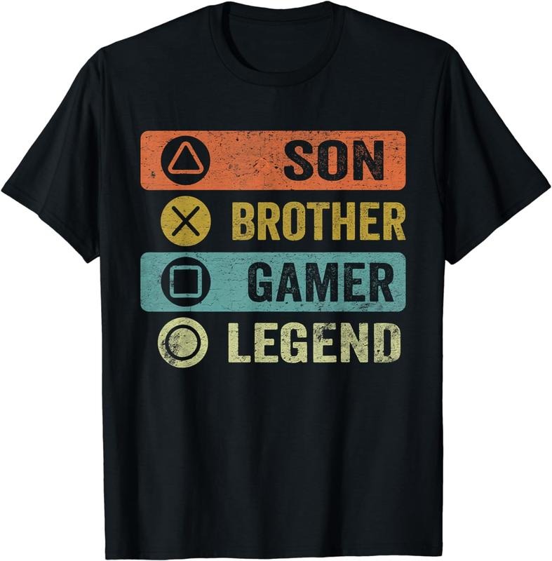 [100% Cotton]Son Brother Gamer Legend Gaming For Teenage Boys 8-16 Year T-Shirtstyle{n002}2 T-Shirts, Hoodie, Sweatshirt