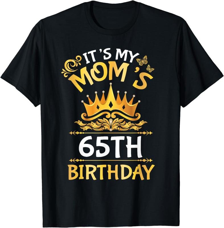 [100% Cotton]Son Daughter It's My Mom's 65th Birthday 65 Years Old Mother T-Shirt Hoodie, Sweatshirt | WearSparks.com