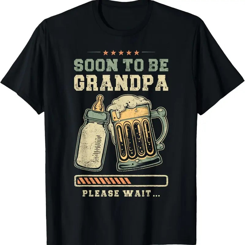 100% Cotton Soon To Be Grandpa,Announcement, Expecting Grandfather T-Shirt Hoodie, Sweatshirt | WearSparks.com
