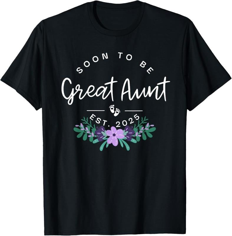 100% Cotton Soon To Be Great Aunt 2025 New  Pregnancy Announcement T-Shirt Hoodie, Sweatshirt | WearSparks.com