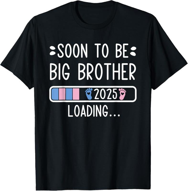 100% Cotton Soon to Be Big Brother 2025 Loading Pregnancy Announcement T-Shirt Hoodie, Sweatshirt | WearSparks.com