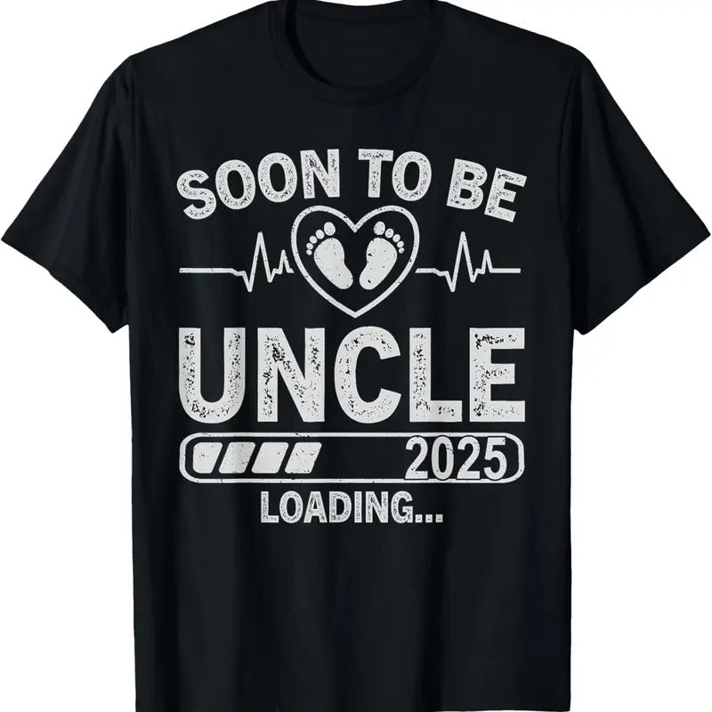 100% Cotton Soon to Be Uncle 2025 Loading Funny Pregnancy Announcement T-Shirt Hoodie, Sweatshirt | WearSparks.com