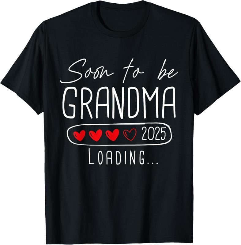 100% Cotton Soon to be Grandma 2025 Loading Promoted to Grandma 2025 T-Shirt Hoodie, Sweatshirt | WearSparks.com