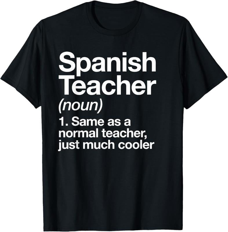 100% Cotton Spanish Teacher Definition Funny School T-Shirt Hoodie, Sweatshirt | WearSparks.com