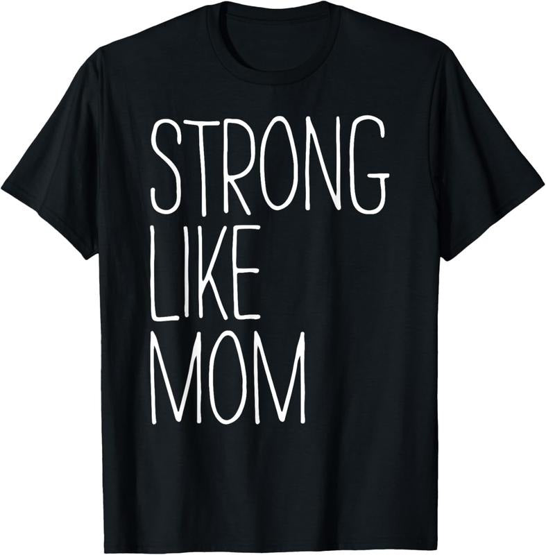 100% Cotton Strong Like Mom T-Shirt T-Shirt Hoodie, Sweatshirt | WearSparks.com