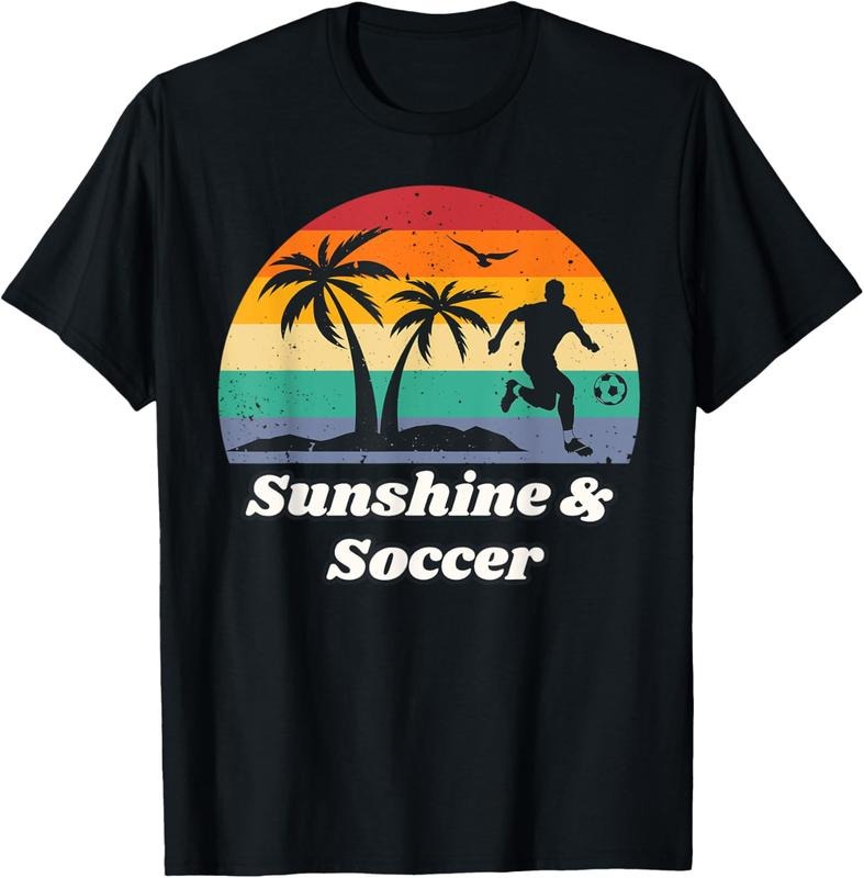 100% Cotton Sunshine & Soccer Shirt for Soccer Player | Summer Soccer T-Shirt Hoodie, Sweatshirt | WearSparks.com