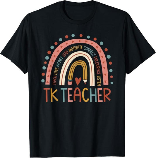 100% Cotton TK Teacher Back To School Teacher T-Shirt Hoodie, Sweatshirt | WearSparks.com