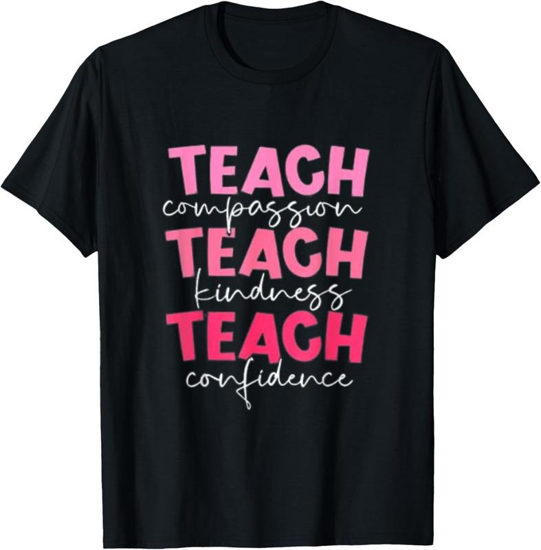 100% Cotton Teach Compassion Kindness Confidence School Checklist T-Shirt Hoodie, Sweatshirt | WearSparks.com