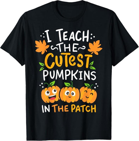 100% Cotton Teacher Halloween Pre-K Teacher Kindergarten Cutest Pumpkins T-Shirt Hoodie, Sweatshirt | WearSparks.com