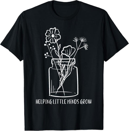 100% Cotton Teacher Helping Little Minds Grow Sped Inspirational Women T-Shirt Hoodie, Sweatshirt | WearSparks.com