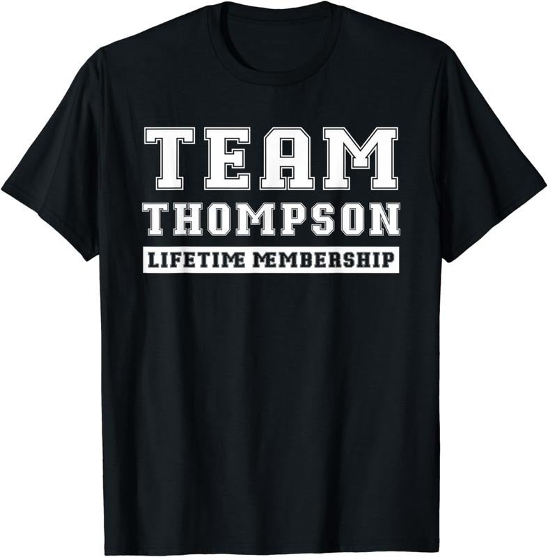 [100% Cotton]Team Thompson Lifetime Membership Funny Family Last Name T-Shirtstyle{n002}2 T-Shirts, Hoodie, Sweatshirt