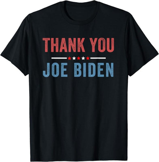 [100% Cotton]Thank You Biden, Vintage American Flag Support Pro President T-Shirt Hoodie, Sweatshirt | WearSparks.com