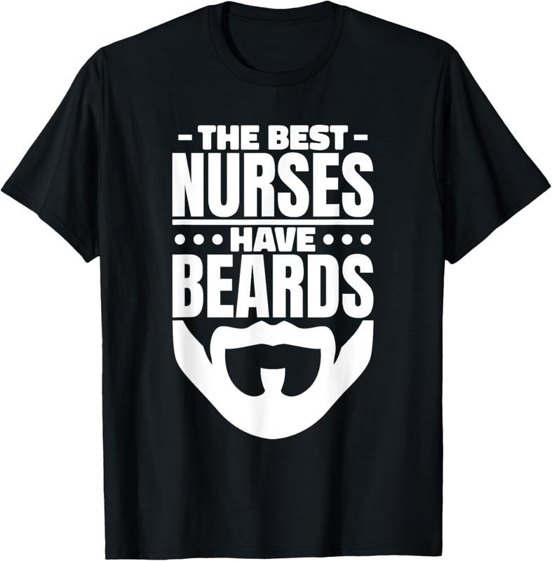 100% Cotton The Best Nurses Have Beards Nursing Student And Nurse Men T-Shirt Hoodie, Sweatshirt | WearSparks.com