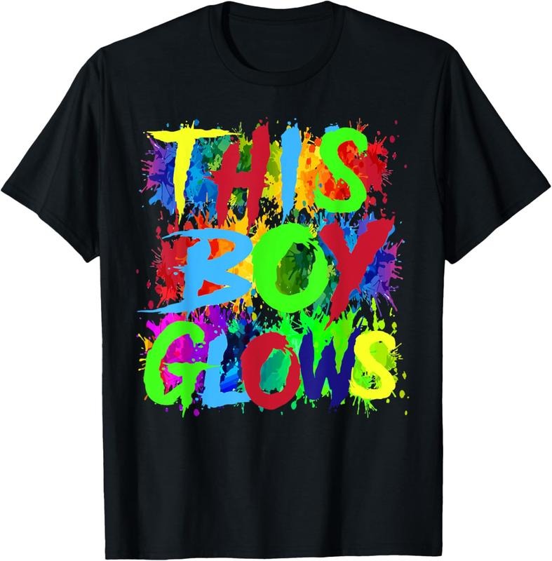 100% Cotton This Boy Glows Cute Boys Man Son Party team T-Shirt Hoodie, Sweatshirt | WearSparks.com