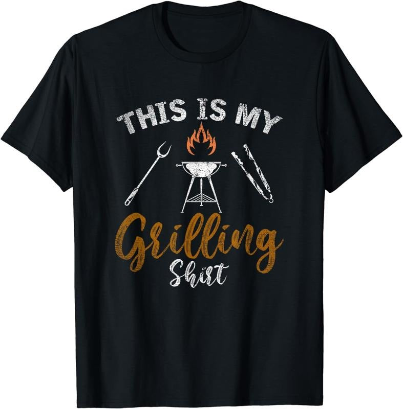 [100% Cotton]This Is My Grilling Shirt Funny BBQ Party Gift Barbecue T-Shirt Hoodie, Sweatshirt | WearSparks.com