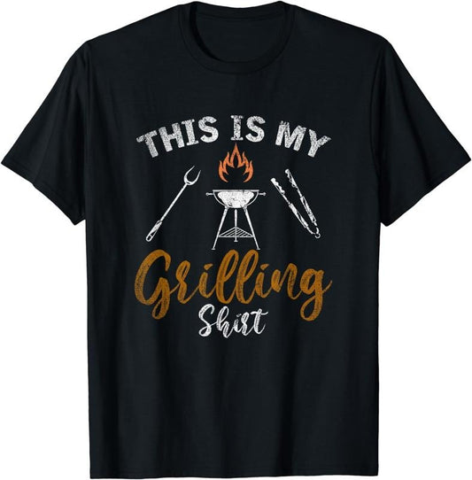 [100% Cotton]This Is My Grilling Shirt Funny BBQ Party Gift Barbecue T-Shirt Hoodie, Sweatshirt | WearSparks.com