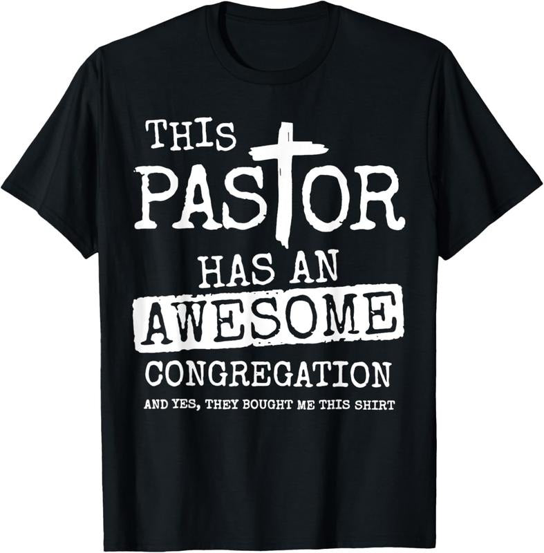 100% Cotton This Pastor Has An Awesome Congregation T-Shirt Hoodie, Sweatshirt | WearSparks.com