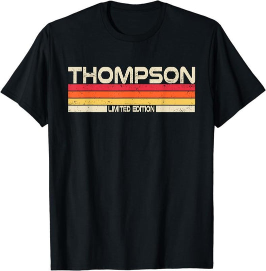 [100% Cotton]Thompson Surname Birthday Family Reunion 80s 90s Sunset T-Shirt Hoodie, Sweatshirt | WearSparks.com